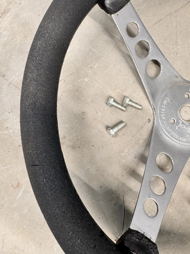 Volante de colección Superior 500 3 radios Rat Hot Rod Ford Chevy Dodge 14" 442 Foto 3 de 4