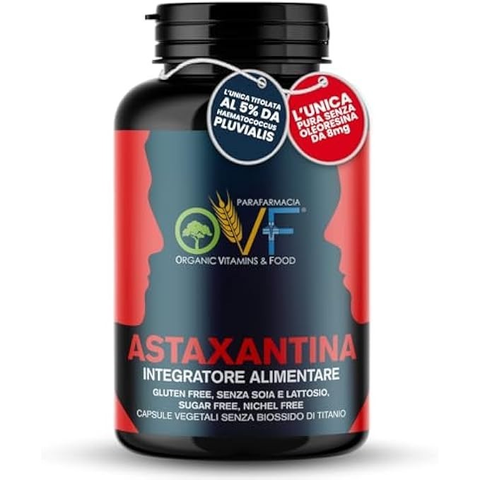 Integratore Astaxantina OVF 8mg Pura: Efficacia Antiossidante Superiore
