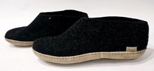 Glerups Wool Slippers with Leather Sole, Men's Size EU 44 / US 10.5
