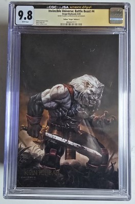 Invincible Universe: Battle Beast #4 CGC 9.8 SIGNED Virgin Edition A   CGC x JSA