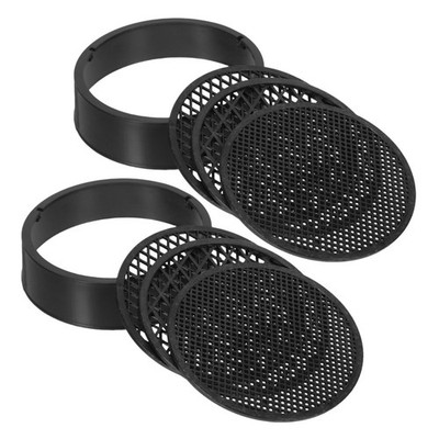 2Sets Lightweight Plastic Soil Sieve Set with Three Screen Options for Gardening