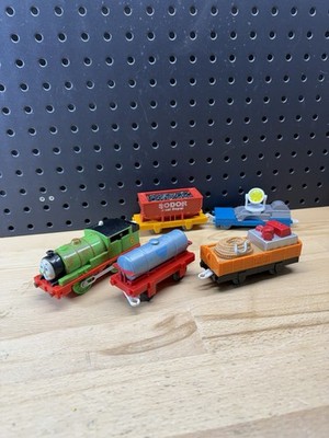 Trackmaster Thomas & Friends Percy Full Set Motorized Train Sodor Search Rescue