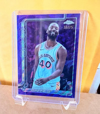 2025/26 TOPPS CHROME HARRISON BARNES PURPLE WAVE REFRACTOR CARD #D 31/75 SPURS