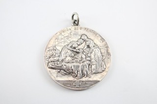 Antique Sterling Silver French Union Of Women Of France French Red Cross 59g