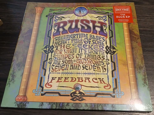 RUSH Vinyl FEEDBACK  ReMastered Rocktober 2025 Release Of  2004 EP SEALED w/hype