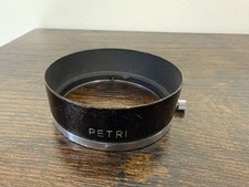 Petri 5.4CM - 54MM Metal Clamp-On Lens Hood With Case - Made in Japan