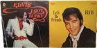 Elvis Presley LP Records Lot of 2 - Let's Be Friends and I Got Lucky