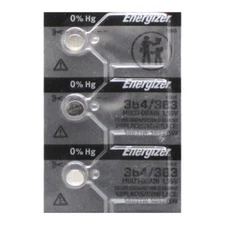 364 ENERGIZER WATCH BATTERIES X 3