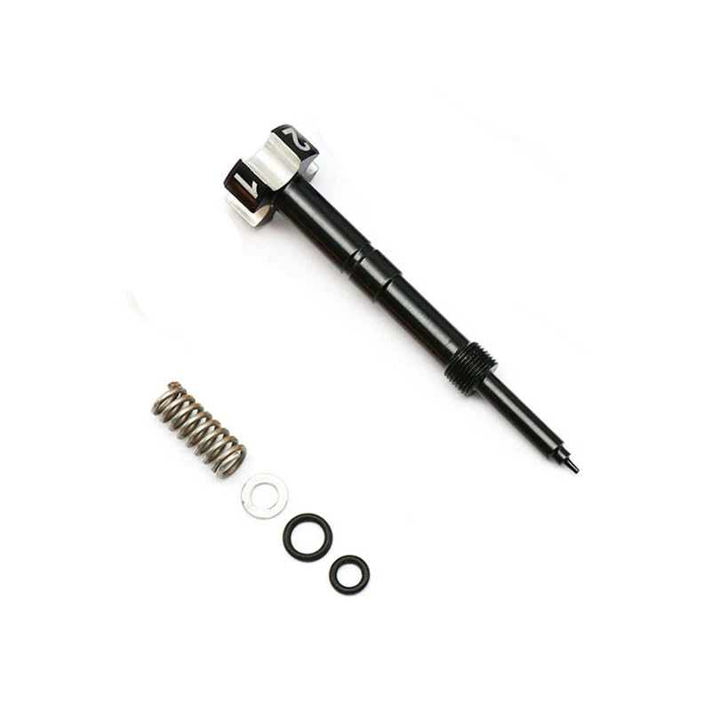 Carburador de aire de aluminio negro de 1 pieza para motocicleta tornillo mezcla de ralentí de combustible Foto 3 de 4