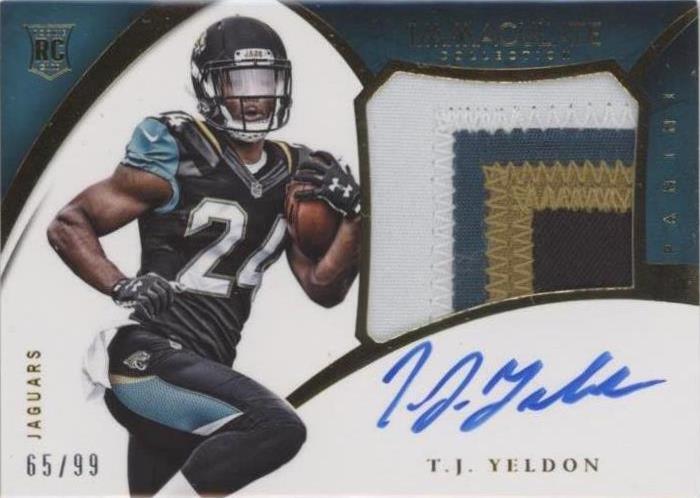 2015 Panini Immaculate Collection T. J. Yeldon #PPR-TJ
