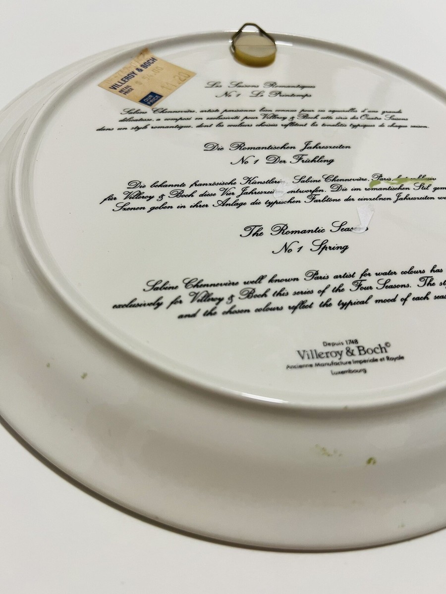 Villeroy & Boch　Romantic Seasons VILLEROY BOCH ROMANTIC SEASONS SPRING COLLECTION PLATE DISH GIFT