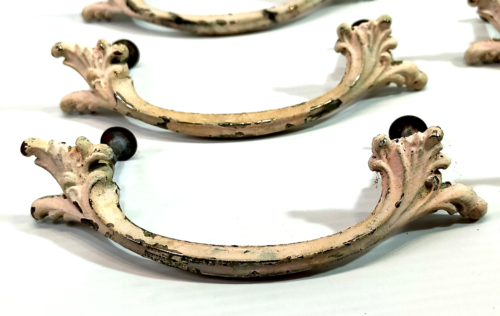 12 x Vintage Ornate Metal Drawer Cabinet Handles Approx 10.5 cm Long - Foto 3 di 7