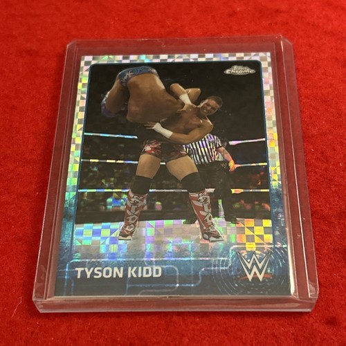 2015 Tyson Kidd Topps Chrome WWE #73 X-Fractor Parallel - Picture 5 of 5