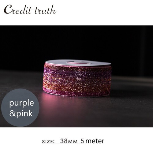 5M Glitter Sequin Velvet Ribbon Trim Webbing Bouquet Gift Decor Bowknot Craft - Picture 5 of 23