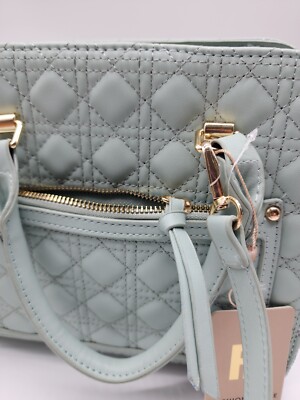 Fashion Dazzle Purse, Color Aqua, Crossbody, Multiple Compartments