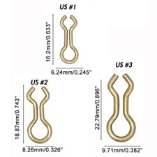 100 # Brass Sinker Eyes Eyelets for Lead Weig...