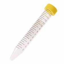 CELLTREAT 15mL Centrifuge Tube, Yellow Cap - Bag, Sterile 25/bag #230411Y