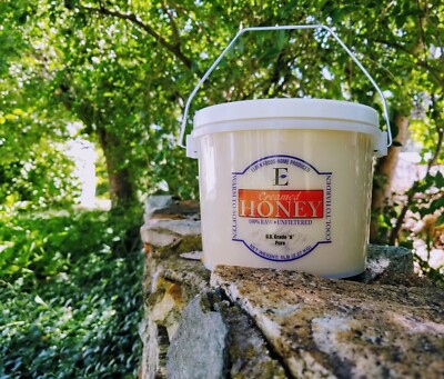 100% Pure Honey 5 lbs Creamed Raw and Unfiltered  Real Natural Honey Elden Foods