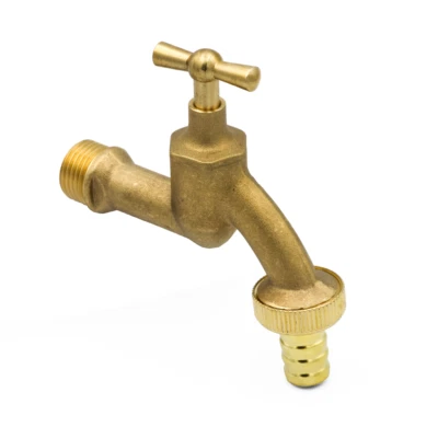 STABILO SANITÄR Ventilauslaufhahn 1/2 Zoll 21 mm Auslaufhahn Messing matt Wasserhahn Garten