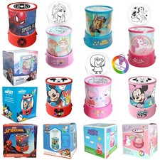 Changing Color Night Light Lamp 12cm, LED Projector Lamp Kids Bedroom Gift, 3+Yr