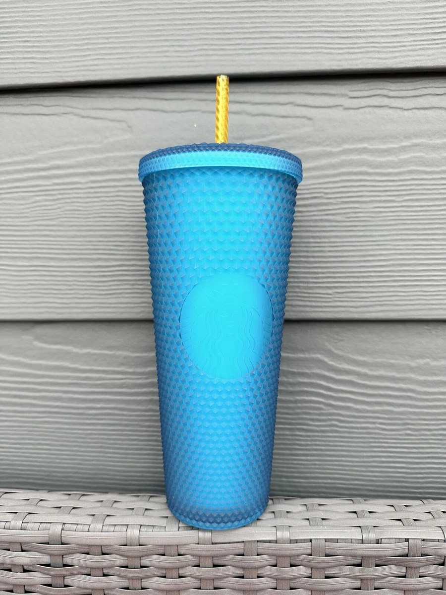 Starbucks Studded Tumbler Venti Cold Cup Blue Soft Touch Mexico Summer Limited