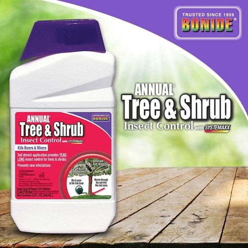 Bonide Annual Tree & Shrub Insect Control with Systemaxx, (32 oz Concentrate) - Picture 2 of 4
