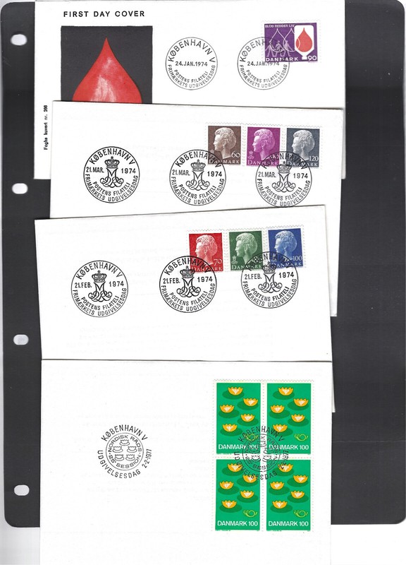 DENMARK-COVERS-FDC-CACHETS-MIXED PERIODS-48- COVERS-F-VF-#D20