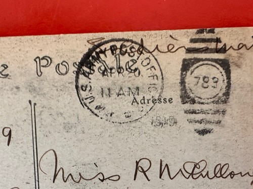 AEF American Soldier Sending Home Postcard France WWI ` Censored to BROOKLYN NY - Picture 4 of 4