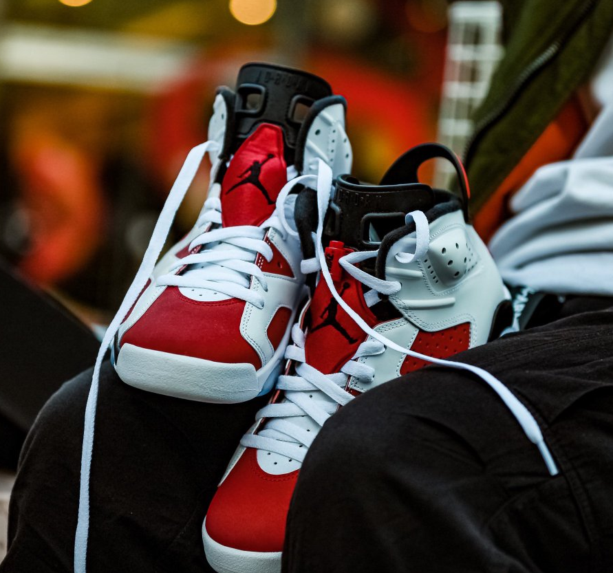 Nike Air Jordan 6 Retro Carmine Red White Black Bordeaux (Men's) CT8529-106 | eBay