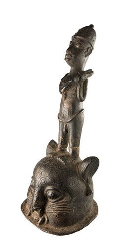 Bronze Fighter Ife Leopard 48 CM - Style Kingdom Of Benin Nigeria - 17308 - Picture 6 of 14