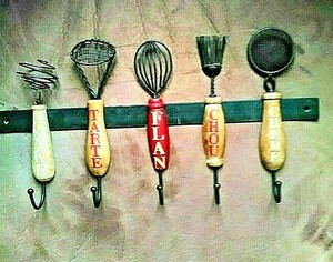 Porte Torchons Ancien En Bois Collection Cuisine Deco Ebay