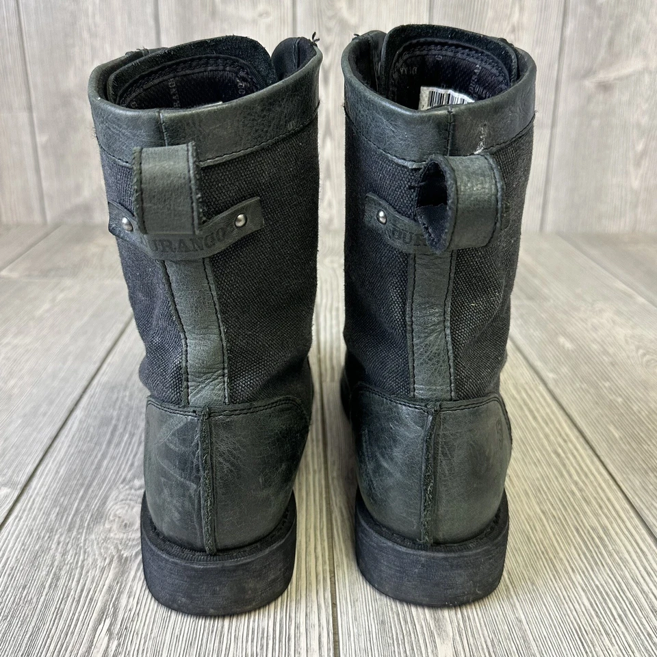 Botas Durango para mujer talla 10 pizarra estilo motociclista zapatos de cuero de lona con cordones Foto 4 de 4