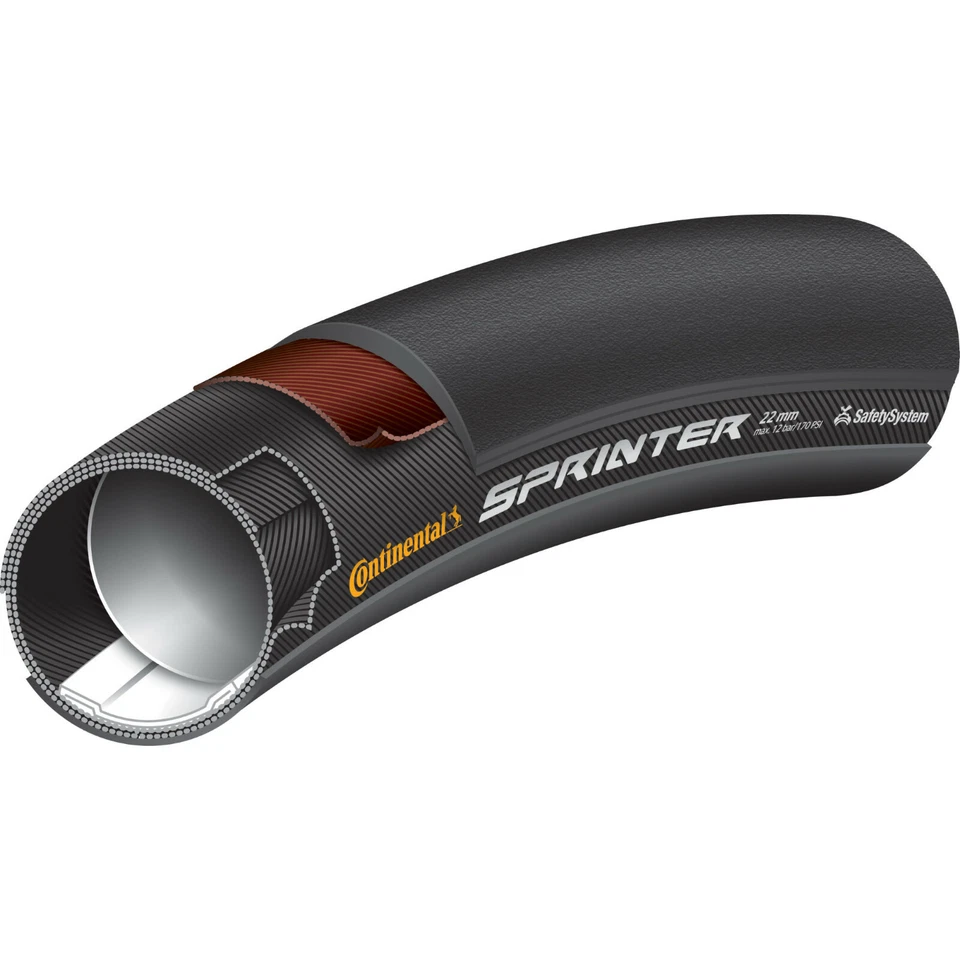 NEW CONTINENTAL SPRINTER Tubular Road Tire Black Chili 700x25mm (700c/28") - Image 4 of 4