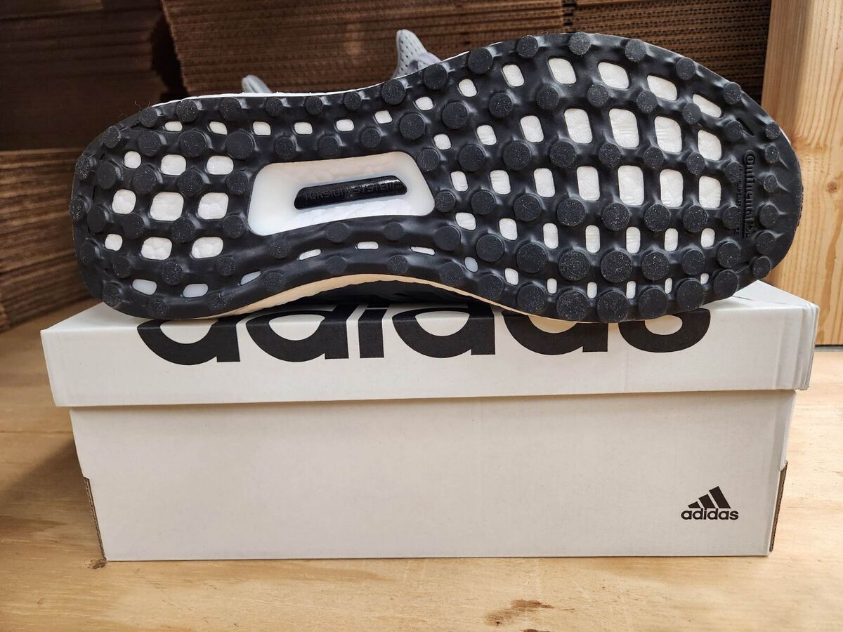 Adidas Men's UltraBOOST 1.0 Grey White Black Running Shoes Adidas Men's UltraBOOST 1.0 Grey White Black Running Shoes