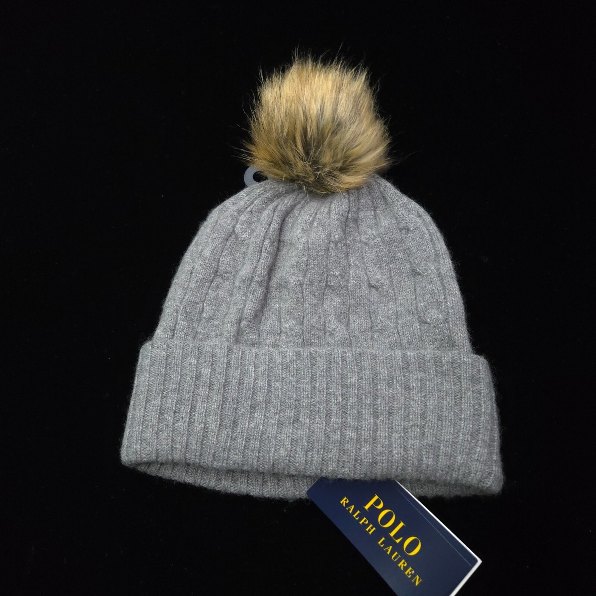 Pom Pom Mens Ralph Lauren Wooly Hat Polo Ralph Lauren Wool