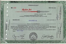 Rocket Jet Engineering Corp., California, 1961 (100 Shares) Nr. 555