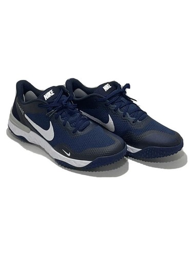 NIKE ALPHA HUARACHE ELITE 3 TURF "BASEBALL" NAVY BLUE-WHITE SZ 8 CK0748-400 - Picture 3 of 4