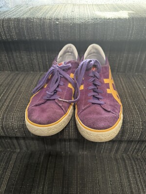 ONITSUKA TIGER Unisex FABRE BL-S 2.0 Violet & Yellow Sneakers Sz 7