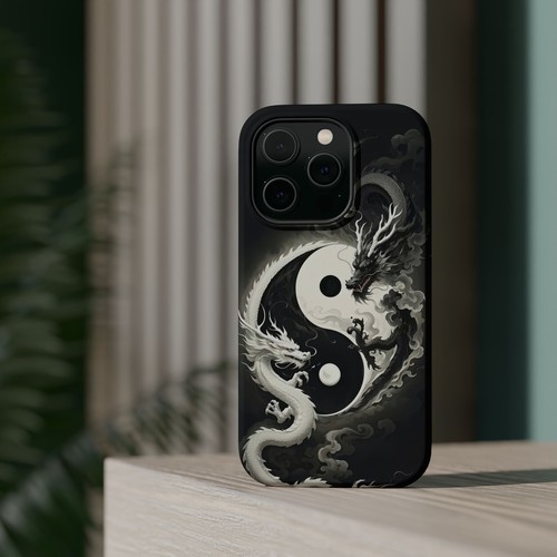 Yin Yang Dragon Handyhülle, Magnetische Tough Hüllen zum Schutz, Geschenk für Drachen - Bild 86 von 134