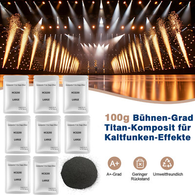 Titangranula Composite Powder Titanpulve Cold Spark Sparkular für Indoor/Outdoor