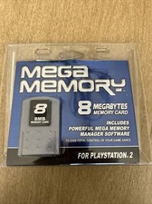 8MB - Mega Memory Memory Card For Playstation 2