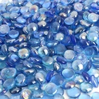 Premium Blue Glass Pebbles for Wedding Decor, Crafts, Garden, Aquarium 17-20mm