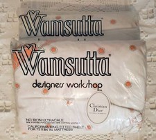 Wamsutta Dior Ultracale King Flat And Cal King Fitted Sheets 1980s NOS New!