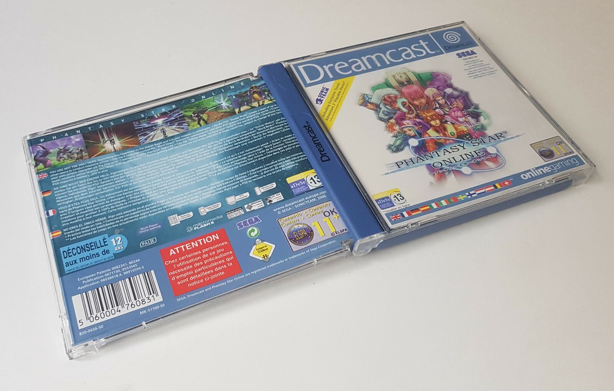 Notice/manuel Seul Pour Phantasy Star Online Sur Sega Dreamcast - Version PAL EUR - Très Bon état