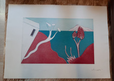 LUCA ALINARI SERIGRAFIA PER DIALOGHI CLUB 1990 - 50 X 70 cm CVAS