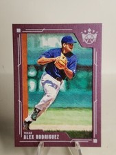 2022 Panini Diamond Kings Baseball Alex Rodriguez Plum Frame Parallel Rangers