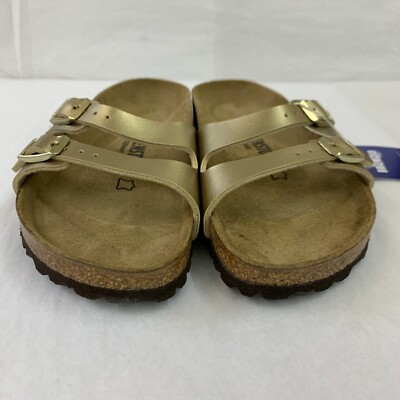 Birkenstock New w/ Box Ibiza Gold Birko Flor Regular Width - Select Size