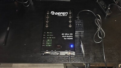 GEFEN TOOL BOX 4K Ultra HD 4X4 Matrix HDMI Switcher GTB-HD4K2K-444-BLK - TESTED!