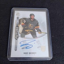 2020-21 SP AUTHENTIC GAGE QUINNEY FUTURE WATCH AUTO ROOKIE #166 FWA /999