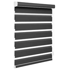 CUSTOM Made Day and Night Zebra Roller Blinds Dual Horizontal Window Shade